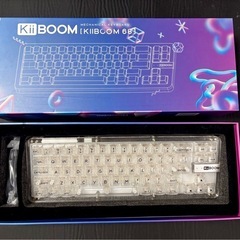 キーボード】KiiBoom Phantom 68 透明 光る
