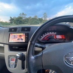 H25  ダイハツ　ムーブ　車検令和8年4月　ナビ　テレビ　スマートアシスト　プッシュスタート　スマートキー　ETCの画像