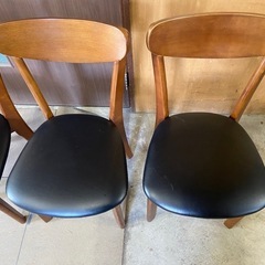 ダイニングチェア　4脚　1脚1,100円　中古品　木製　の画像