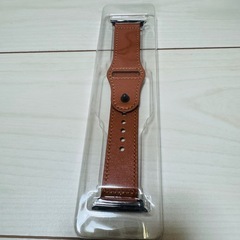 ブラウン Apple Watchバンド 42/44MM レザー アップルの画像