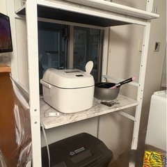 白のキッチン棚 あげますの画像