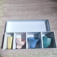 BRUNO　陶器製お猪口4個セットの画像