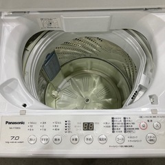 洗濯機 パナ 7kg 2018年製の画像