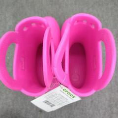 ★限定SALE30%OFF★《尼崎市/リサイクルショップドリーム次屋店》クロックス キッズレインシューズ Kids ハンドル イット レインブーツ 22cm ピンク色 未使用品 ☆尼崎市若王寺☆の画像