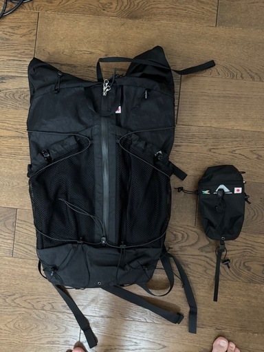 SAYAMA works サヤマワークス　 バックパック 登山　ダスティンホルダー　セット　X-PAC VX21 ブラック