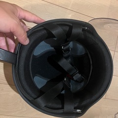 半キャップ ヘルメット 原付バイクの画像