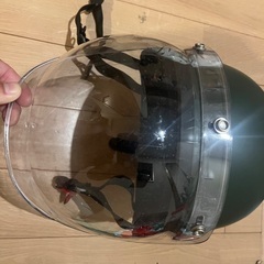 半キャップ ヘルメット 原付バイクの画像