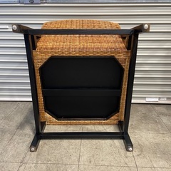 ラタン 椅子 ローチェア 木製 アジアンデザインの画像