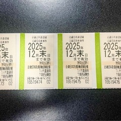 ★お渡し日限定！優待乗車券4枚セット 期限:2025年12月末日の画像