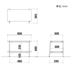 【定価4,980円】テレビボード（ラック）の画像