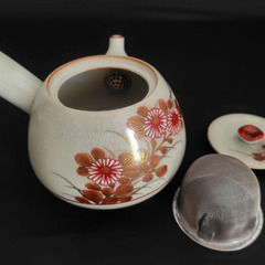 九谷焼　光仙　急須&湯呑み3客 セット　茶器揃い　金彩の画像
