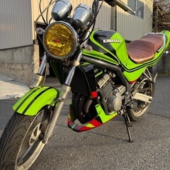 バリオス1型　規制前45馬力　16v化セル一発　カワサキグリーン　カスタムパーツ多数　希少車の画像