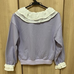 【値下げ‼️】ピンクハント　シフォン襟トレーナーの画像