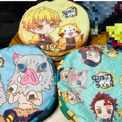 鬼滅の刃❌ラスカルのコラボクッション【3点セット】の画像
