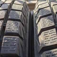 極上２０２３年ヨコハマ冬タイヤ工賃込み１４５／８０Ｒ１３　４本セット②の画像