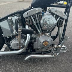 【Harley-Davidson】 ハーレーダビッドソン ショベルヘッド FLH1200 1973年製 ジョッキーシフト 公認リジットフレーム スプリンガーフォークの画像