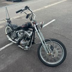 【Harley-Davidson】 ハーレーダビッドソン ショベルヘッド FLH1200 1973年製 ジョッキーシフト 公認リジットフレーム スプリンガーフォークの画像