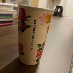 ban.do + Starbucks 陶器　花柄タンブラーの画像