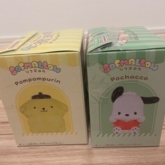 新品未使用　ポムポムプリンとポチャコ　ソフマロウ
の画像