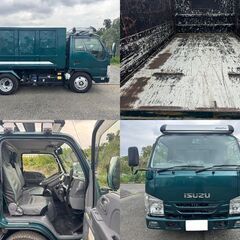 【車検付】ISUZU エルフ ローダーダンプ ワンオーナー 記録簿 衝突軽減ブレーキ レーンキープアシストの画像