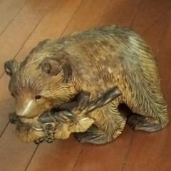レアかも！木彫りのクマの画像
