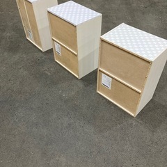 カラーボックス白　3個セットの画像