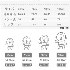 サロペット　オーバーオール ２点サイズ違いの画像