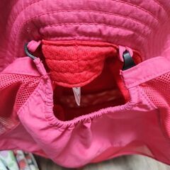 美品　KL　ノースフェイス　キッズ　帽子　ハット　アウトドア　UVカット　ピンクの画像
