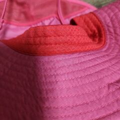美品　KL　ノースフェイス　キッズ　帽子　ハット　アウトドア　UVカット　ピンクの画像
