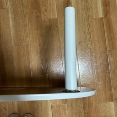 ニトリ 変形お豆型  テーブル ホワイトの画像