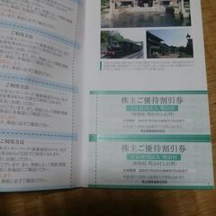 名鉄株主優待[乗車証や施設招待券]の画像