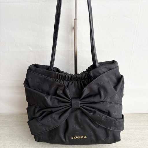 ☆お値引可能☆【極美品】TOCCA  ハンドバッグ 肩掛けバッグ ショルダーバッグ リボン 黒