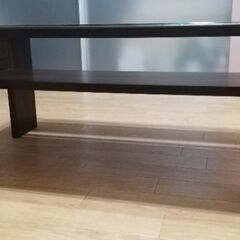 ローテーブル 棚付きの画像