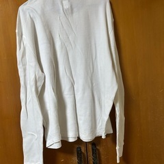 GAP ギャップ ワッフルTシャツ ロンT 長袖 Tシャツ カットソー 白　Lサイズの画像