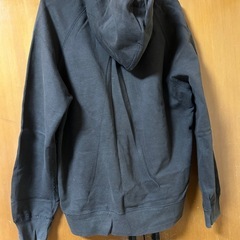 GAP フルジップパーカー ロゴ刺繍 メンズ グレー系　Lサイズ　大きいサイズ　男女兼用の画像