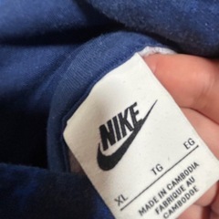 大きいサイズ　NIKE ナイキ パーカー フーディ ブルー LIONS ロゴ メンズ　XLサイズの画像