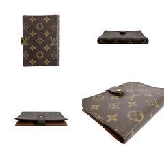 ルイヴィトン R20005 手帳カバー ブラウン  LOUIS VUITTON アジェンダPM モノグラムの画像