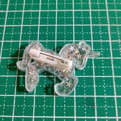 ユニコーン キラキラ ピンバッチ ワンポイントアクセサリーの画像