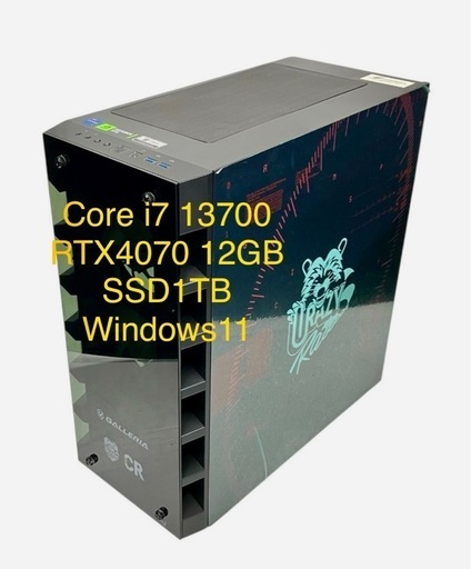 爆速　美品 ゲーミングPC  i7 13700 RTX4070 12GB SSD1TB CRコラボ Win11