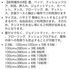防カビ 防ダニ 防虫 シート 4.5畳（1.5畳分使用済み）の画像