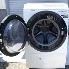 最安値💎2021年製HITACHIドラム式洗濯乾燥機　定価25万　BD-SG100F 配達無料！の画像