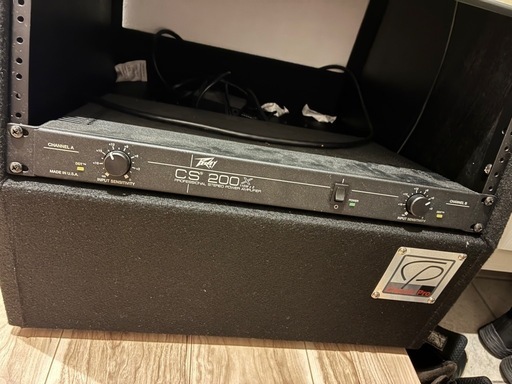 Soundcraft ミキサー + Peavey CS200X + ラックセット (やし