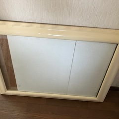 額縁　大型　オフホワイトの画像