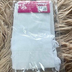 【新品】白ニーハイ　リボン付き　レースの画像