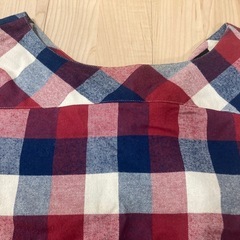秋色チェックワンピースの画像
