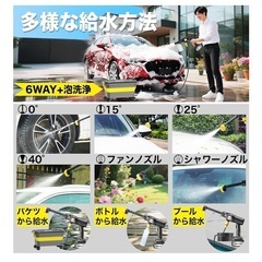 高圧洗浄機 20L折り畳み バケツ 国内洗浄店監修 8MPa コードレス 充電式 折りたたみ式　折り畳みの画像