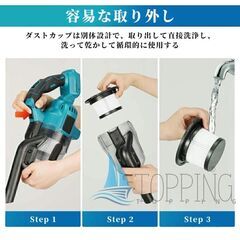 掃除機 コードレス マキタ バッテリー互換対応 軽量 強力吸引の画像