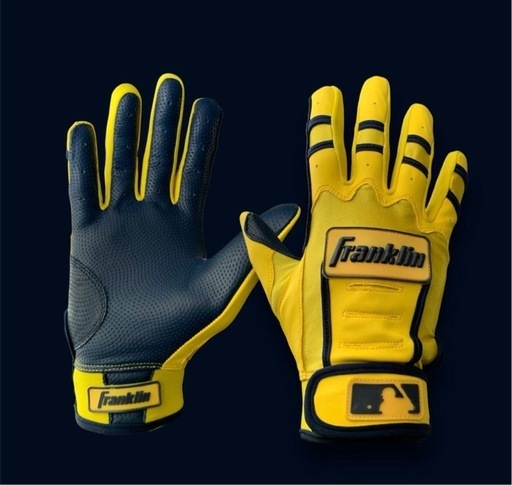 フランクリン　バッティング手袋　イエロー✖️ブラック