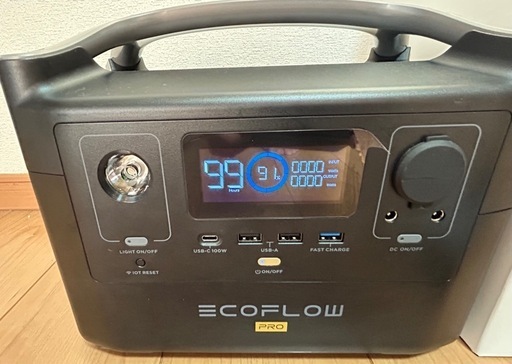 ECO FLOW エコフロー　ポータブル電源　リバープロ　中古美品720WH