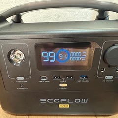 ECO FLOW エコフロー　ポータブル電源　リバープロ　中古美品720WHの画像